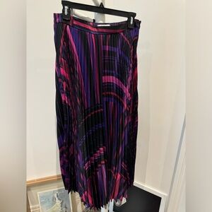Milly pleated midi skirt